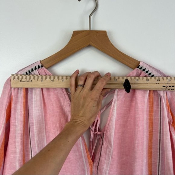 LEMLEM x h&m PINK STRIPED TUNIC DRESS LARGE - Picture 9 of 16